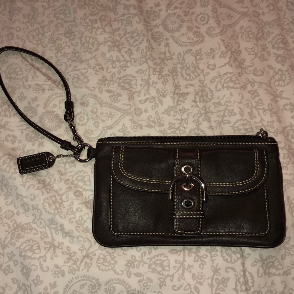 Classic Coach wristlet